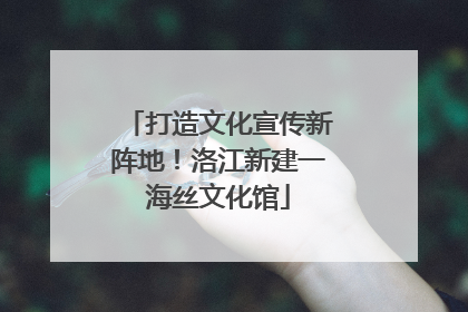 打造文化宣传新阵地！洛江新建一海丝文化馆