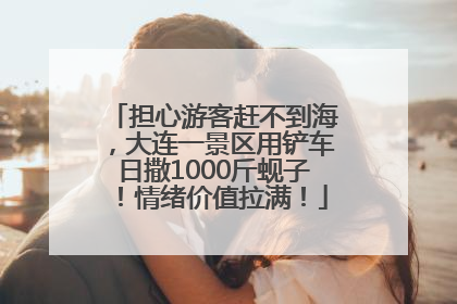 担心游客赶不到海，大连一景区用铲车日撒1000斤蚬子！情绪价值拉满！