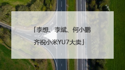 李想、李斌、何小鹏齐祝小米YU7大卖