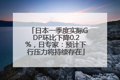 日本一季度实际GDP环比下降0.2%，日专家：预计下行压力将持续存在