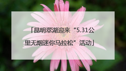 昆明翠湖迎来“5.31公里无烟迷你马拉松”活动