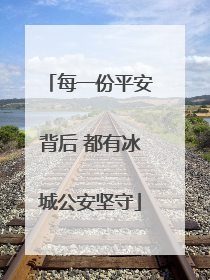 每一份平安背后 都有冰城公安坚守