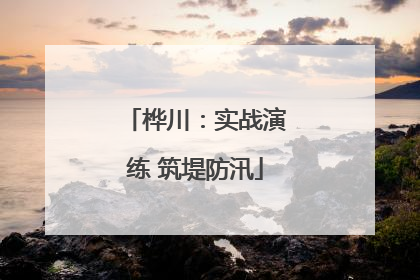 桦川：实战演练 筑堤防汛