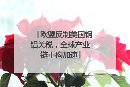欧盟反制美国钢铝关税，全球产业链重构加速