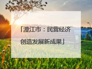 澄江市：民营经济创造发展新成果