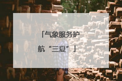 气象服务护航“三夏”