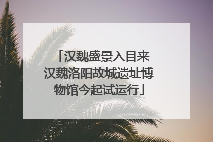 汉魏盛景入目来 汉魏洛阳故城遗址博物馆今起试运行