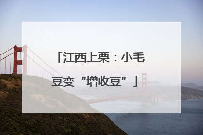 江西上栗：小毛豆变“增收豆”