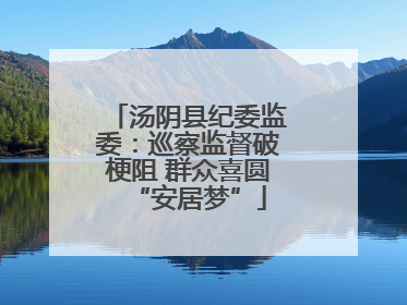 汤阴县纪委监委：巡察监督破梗阻 群众喜圆“安居梦”