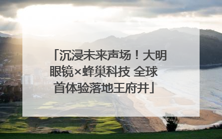 沉浸未来声场！大明眼镜×蜂巢科技 全球首体验落地王府井