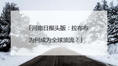 河南日报头版：拉布布为何成为全球顶流？