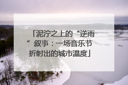 泥泞之上的“逆雨”叙事：一场音乐节折射出的城市温度