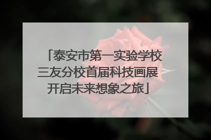 泰安市第一实验学校三友分校首届科技画展开启未来想象之旅