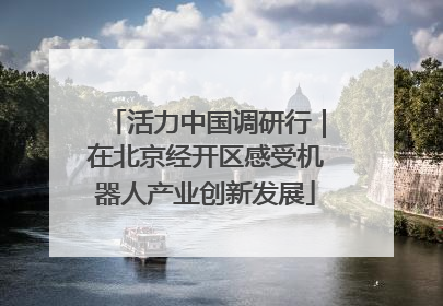 活力中国调研行｜在北京经开区感受机器人产业创新发展