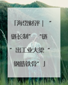 海岱财评｜“链长制” “链”出工业大梁“钢筋铁骨”