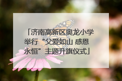 济南高新区奥龙小学举行“父爱如山 感恩永恒”主题升旗仪式