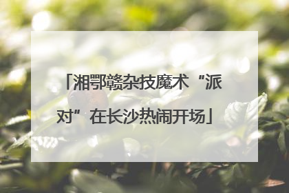 湘鄂赣杂技魔术“派对”在长沙热闹开场