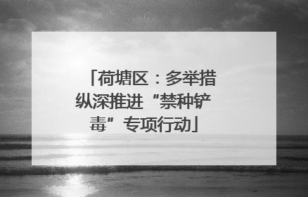 荷塘区：多举措纵深推进“禁种铲毒”专项行动