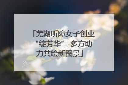 芜湖听障女子创业“绽芳华” 多方助力共绘新图景
