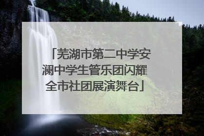 芜湖市第二中学安澜中学生管乐团闪耀全市社团展演舞台