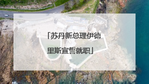 苏丹新总理伊德里斯宣誓就职