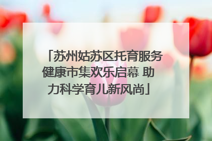苏州姑苏区托育服务健康市集欢乐启幕 助力科学育儿新风尚