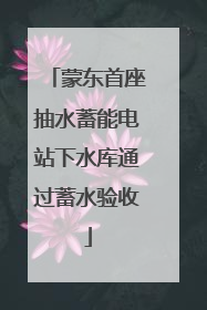 蒙东首座抽水蓄能电站下水库通过蓄水验收