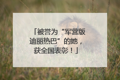 被誉为“军营版迪丽热巴”的她，获全国表彰！