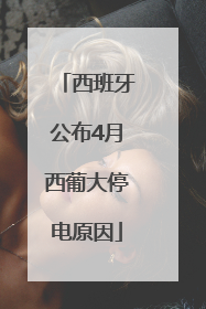 西班牙公布4月西葡大停电原因