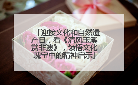 迎接文化和自然遗产日，看《清风玉溪赏非遗》，领悟文化瑰宝中的精神启示