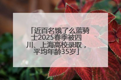 近百名饿了么蓝骑士2025春季被四川、上海高校录取，平均年龄35岁