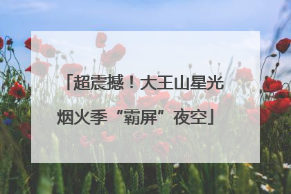 超震撼！大王山星光烟火季“霸屏”夜空