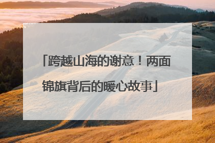 跨越山海的谢意！两面锦旗背后的暖心故事