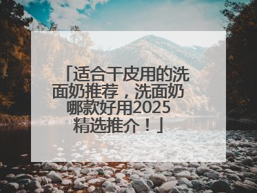 适合干皮用的洗面奶推荐，洗面奶哪款好用2025精选推介！