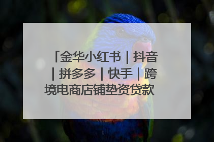 金华小红书｜抖音｜拼多多｜快手｜跨境电商店铺垫资贷款企业-漫商易