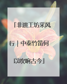 非遗工坊采风行｜中泰竹笛何以吹响古今