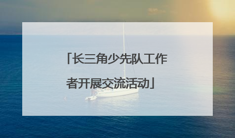长三角少先队工作者开展交流活动