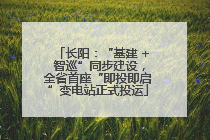 长阳：“基建 + 智巡”同步建设，全省首座“即投即启”变电站正式投运