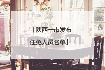 陕西一市发布任免人员名单