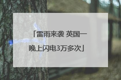 雷雨来袭 英国一晚上闪电3万多次