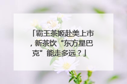 霸王茶姬赴美上市，新茶饮“东方星巴克”能走多远？