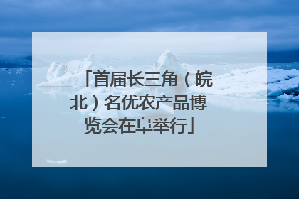 首届长三角（皖北）名优农产品博览会在阜举行