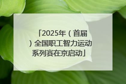 2025年（首届）全国职工智力运动系列赛在京启动