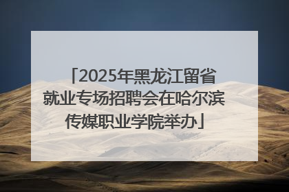 2025年黑龙江留省就业专场招聘会在哈尔滨传媒职业学院举办