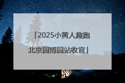 2025小黄人趣跑北京园博园站收官