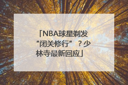 NBA球星剃发“闭关修行”？少林寺最新回应